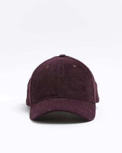 Purple corduroy cap