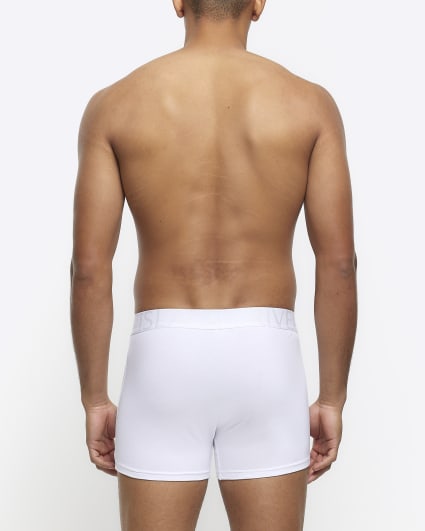 White regular fit multipack of 4 trunks