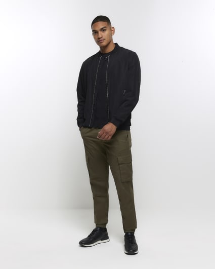 Black muscle fit t-shirt