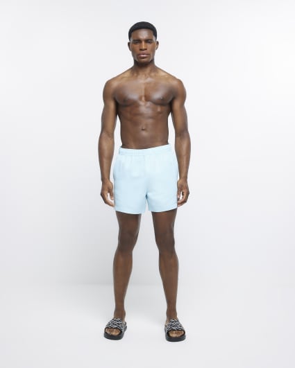 Blue regular fit swim shorts