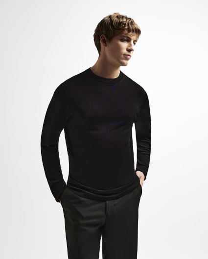 Black RI Studio Regular fit knitted jumper