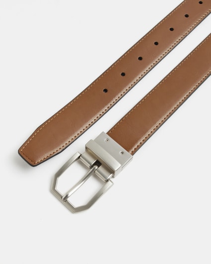 Black Ri Buckle Reversible  Belt
