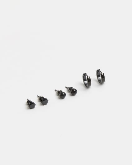 Black multipack earrings