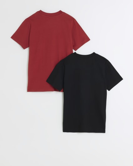 Boys red graphic t-shirt 2 pack