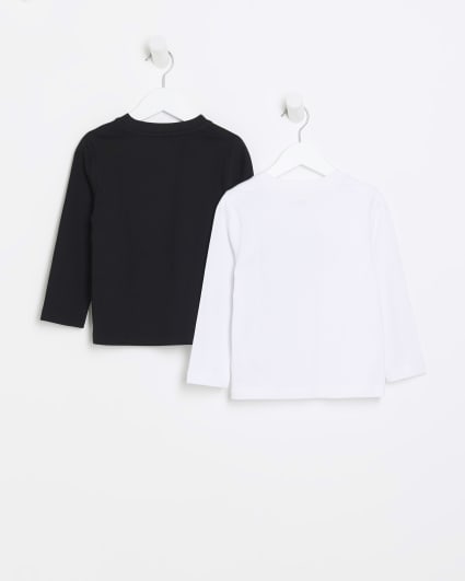 Mini boys white graphic t-shirt 2 pack