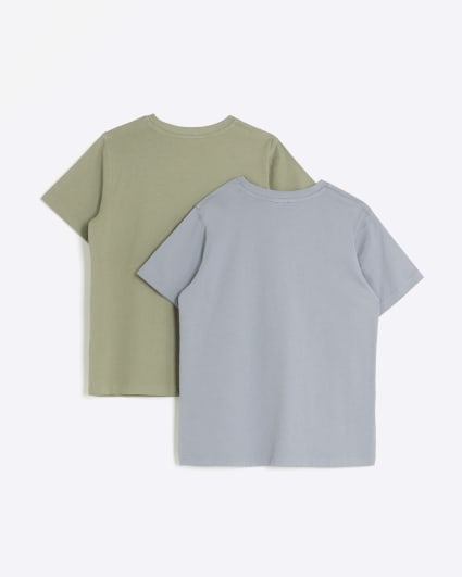 Boys khaki RI t-shirt 2 pack