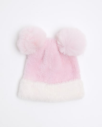 Mini girls pink ombre hat