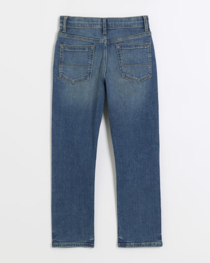 Boys Blue Relaxed Slim Jeans