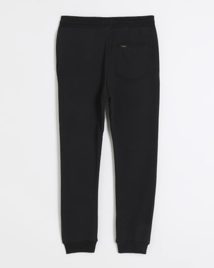 Boys black Lee cuffed Joggers