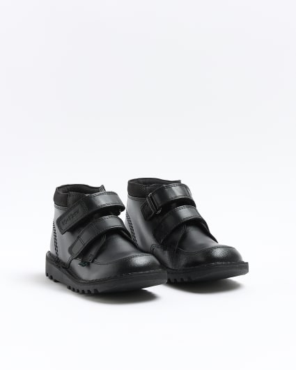 Boys black Kickers high top trainers