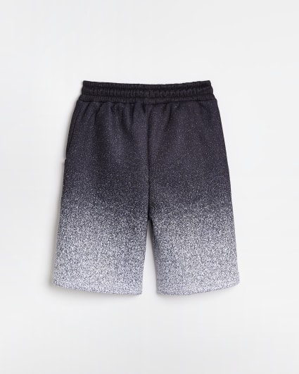 Boys grey HYPE speckled ombre shorts