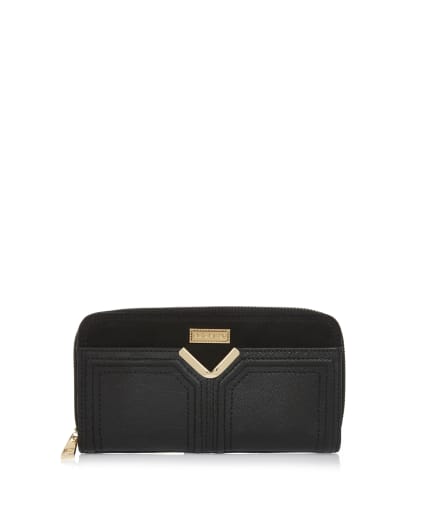 Black V bar purse