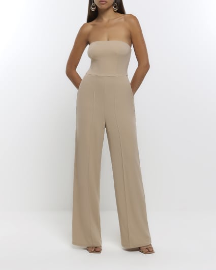 Stone bandeau jumpsuit