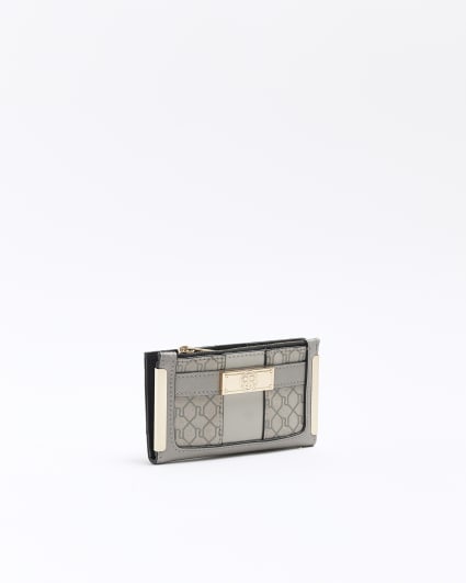 Grey RI monogram mini purse