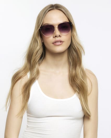 Brown Cat Eye Sunglasses