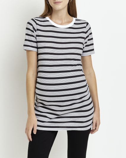 Maternity white stripe t-shirt multipack