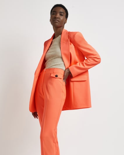 Coral cigarette trousers