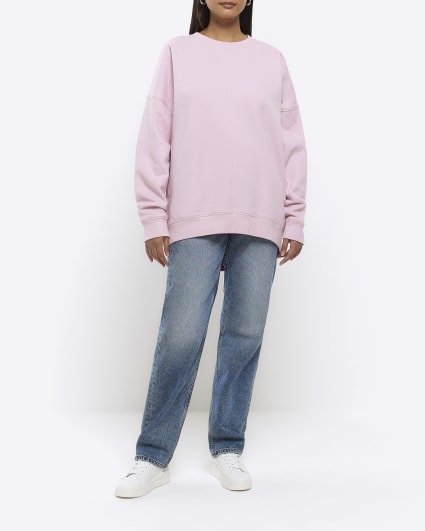 Pink oversized sweatshirt
