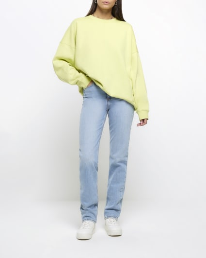 Lime green oversized sweatshirt