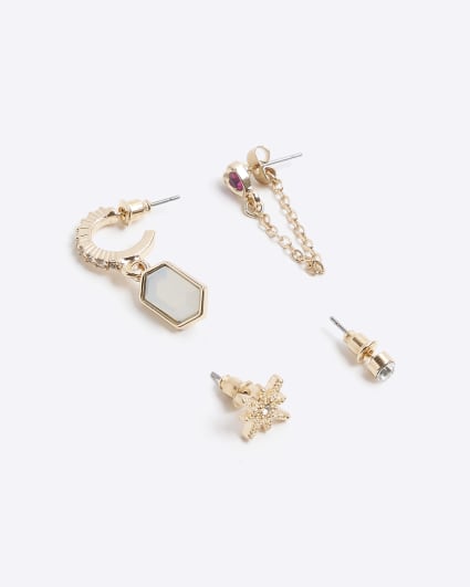Gold Star and Opal Ear Stack Multipack