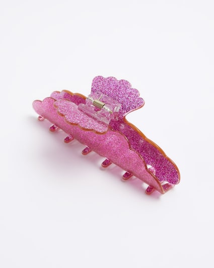 Pink Glitter Hair Claw