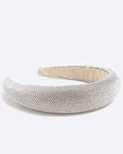 Silver Rhinestone Head band