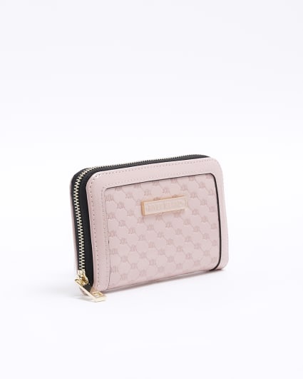 Pink patent embossed purse
