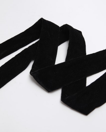 Black Velvet Scarf