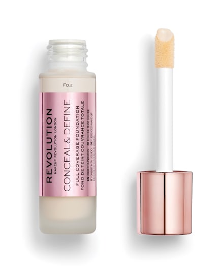 Revolution Conceal & Define Foundation, F0.2