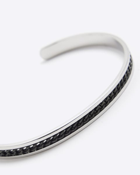 Black Chain Cuff Bracelet