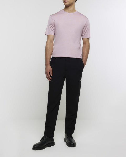 Purple slim fit slinky t-shirt