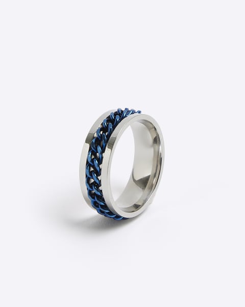 Blue chain ring