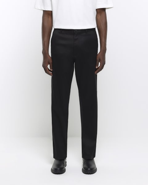 Men's Black Smart Trousers | River Island