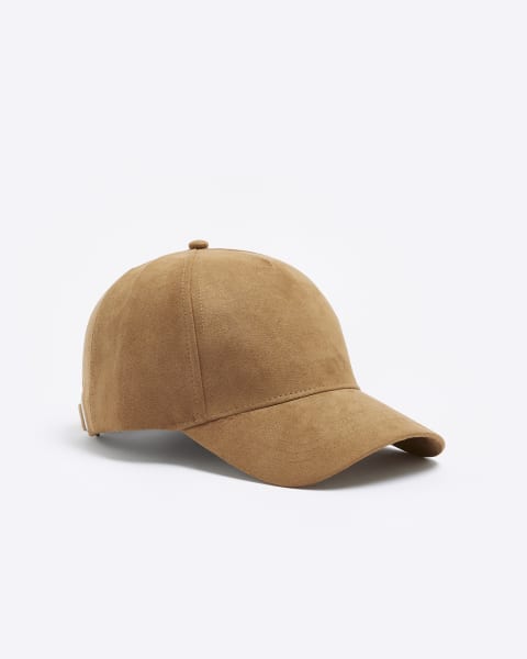 Brown suedette cap
