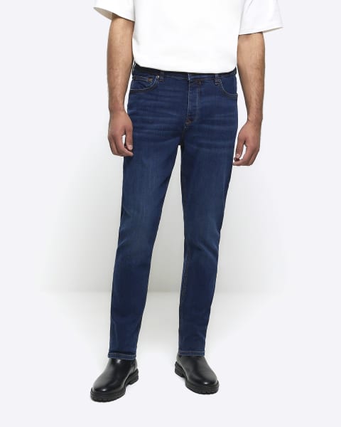 Monogram Patch Boot-Cut Jeans - Luxury Blue