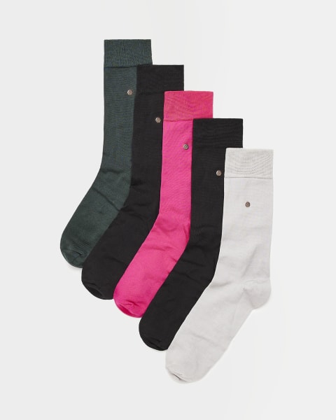 Multicolour socks with giftbox multipack of 5