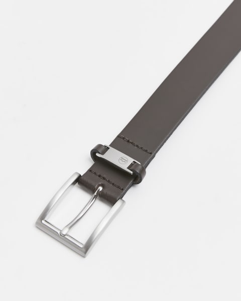 Brown Leather RI Belt