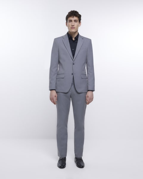 Black slim fit sateen long sleeve shirt