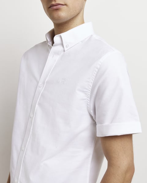 White Slim fit Oxford shirt