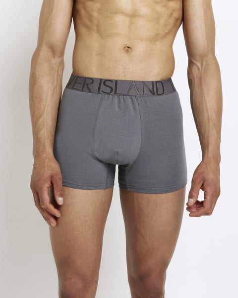 Grey multipack of 5 RI boxers