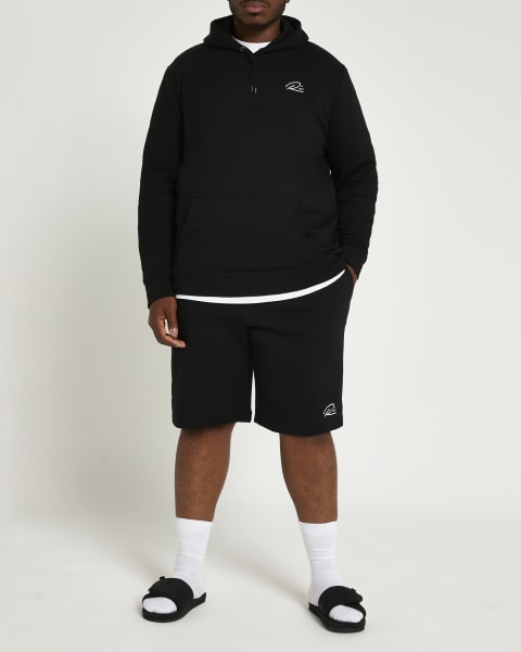 Big & Tall black RI slim fit shorts
