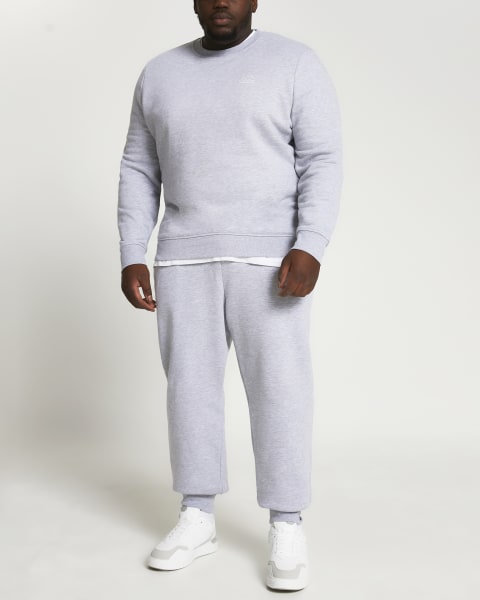 Big & Tall grey slim fit sweatshirt
