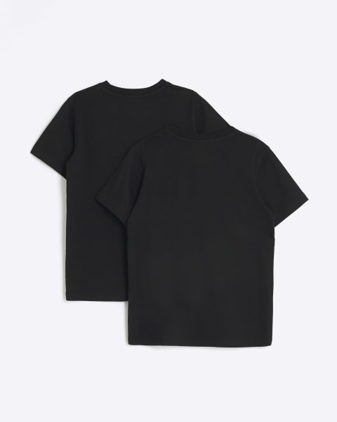 Boys black RI t-shirt 2 pack