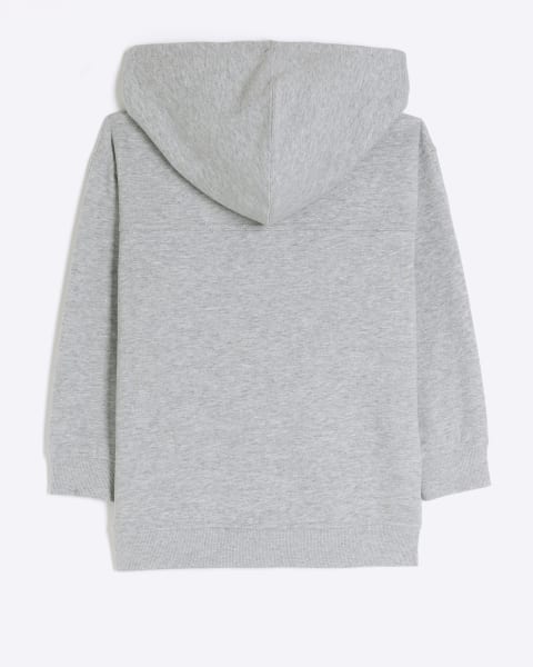 Boys grey zip up hoodie
