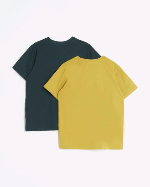 Boys yellow RI t-shirt 2 pack