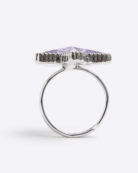 Girls purple star ring