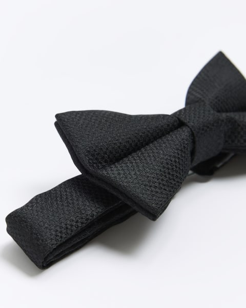 Mini boys black smart bow tie