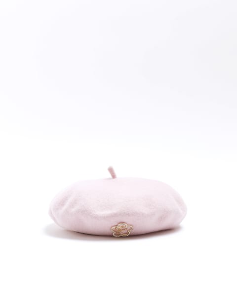Girls pink beret