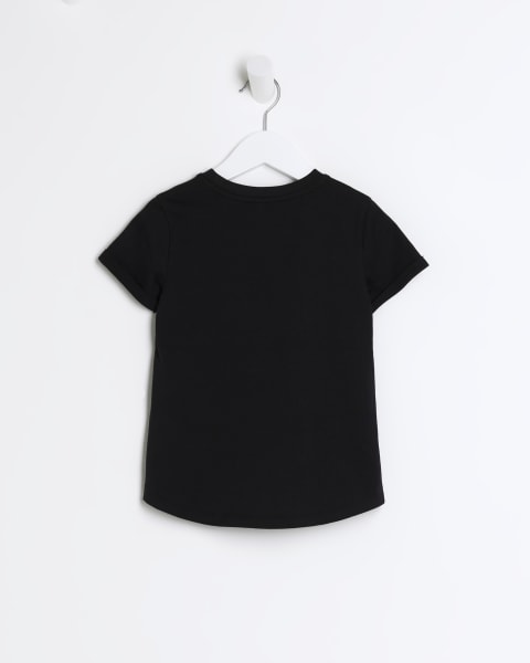 Mini girls Black Heart Graphic t-shirt