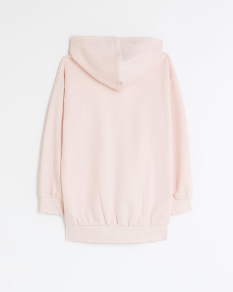 Girls pink zip up hoodie